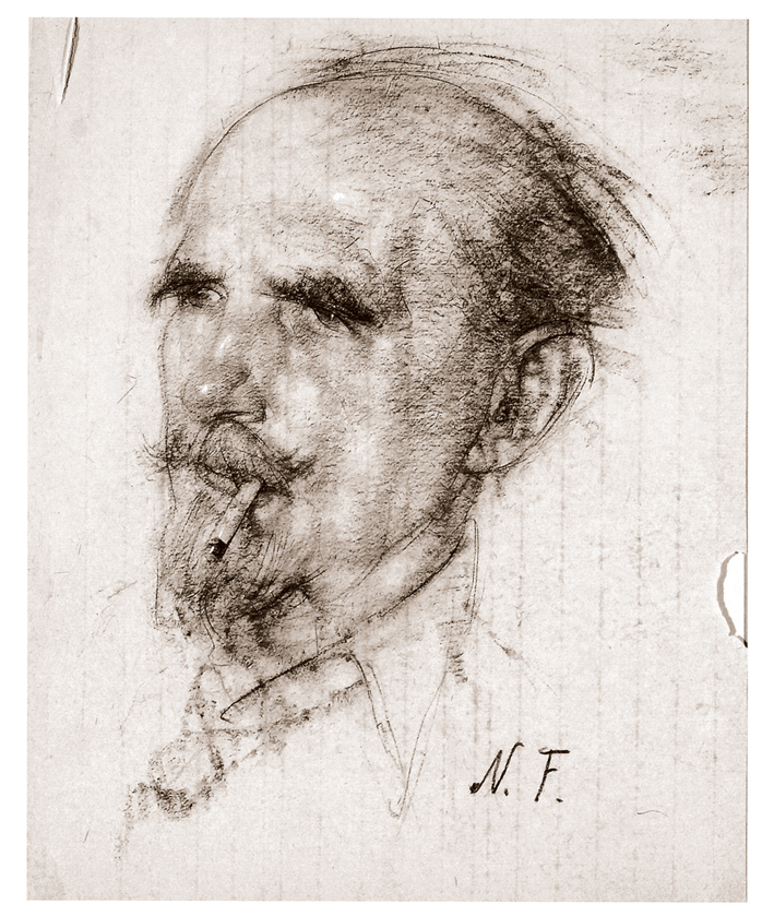  Nicolai Ivanovich Fechin —— 抽烟的男人